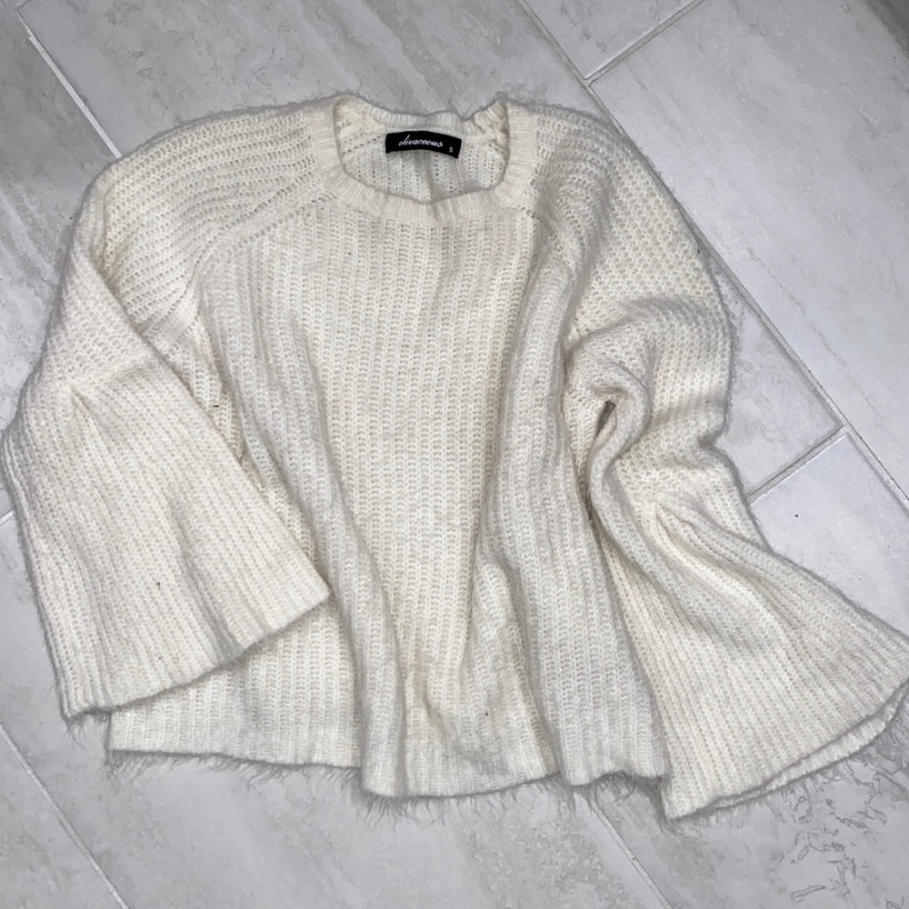 Ivory Cropped Sweater